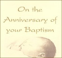 Baptism Anniversary Cards