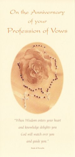 Profession of Vows Anniversary Card