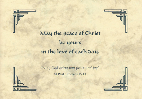 Thought of You Card - Peace of Christ
