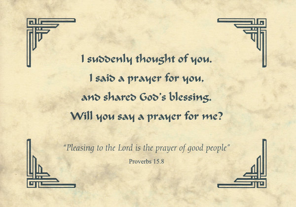 Thought of You Card - Prayed for You