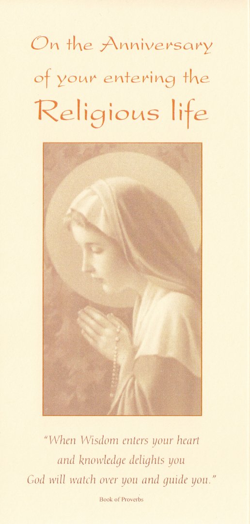 Religious Life Anniversary Card