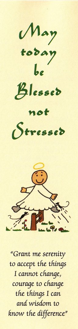 Blessed Not Stressed Bookmark