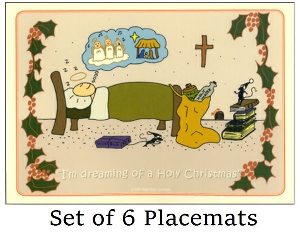 Little Saints (Sleeping) Christmas Placemats (x 6)