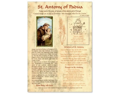 St Anthony of Padua Laminate