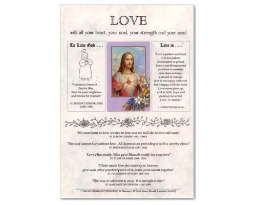 Love (Jesus) Laminate