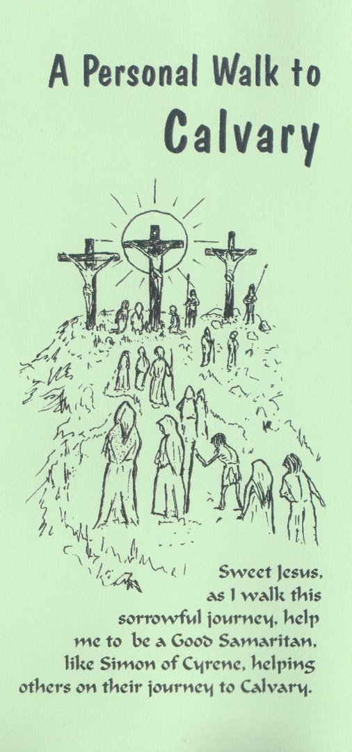 Stations of the Cross Card (Green)