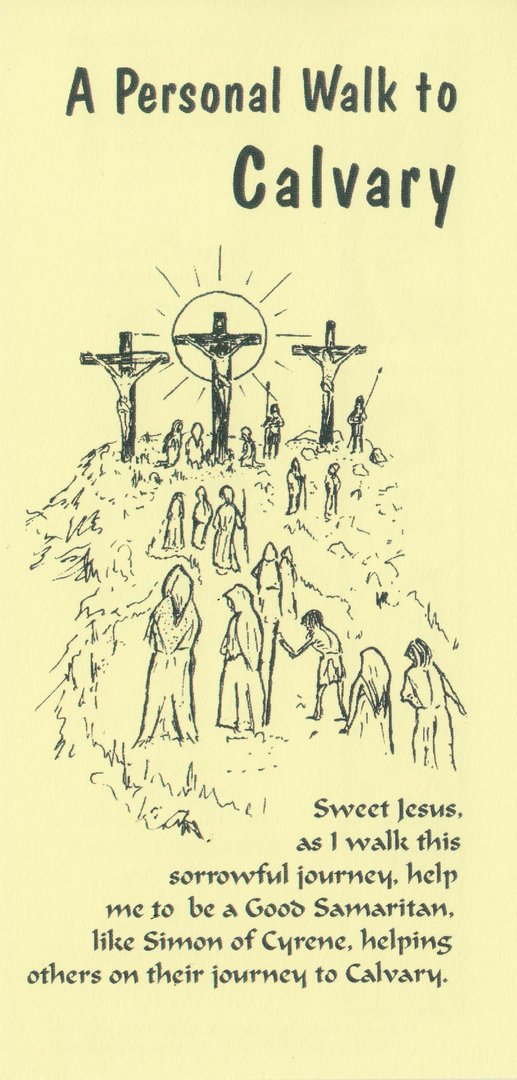 Stations of the Cross Card (Yellow)