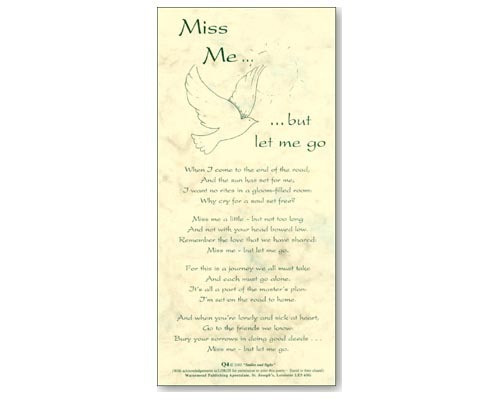 Miss Me But Let Me Go - Smiles and Sighs Card