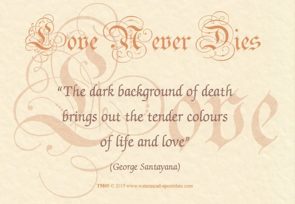 Love Never Dies Card - Colours